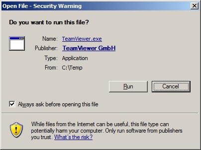 Security Warning